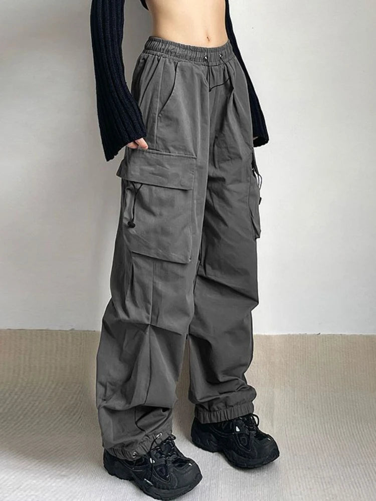 Katrin | Pantaloni cargo a gamba larga, alla moda e comodi
