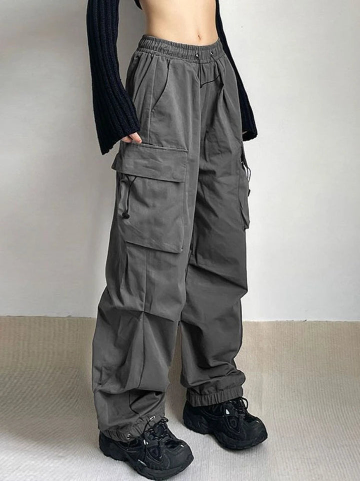 Katrin | Pantaloni cargo a gamba larga, alla moda e comodi