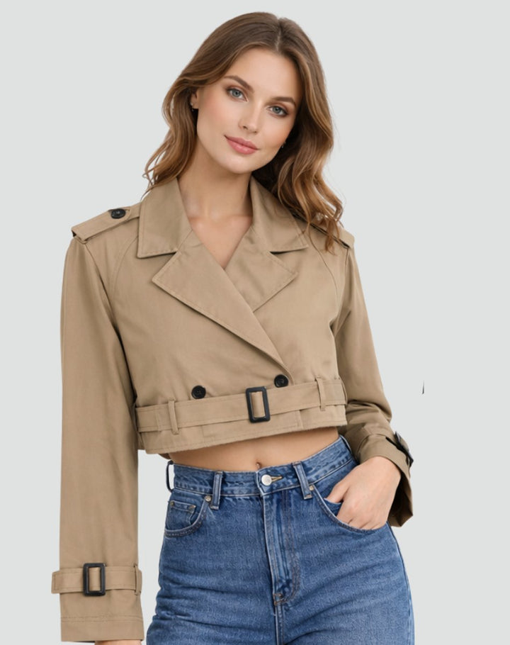 Chloe | Luxurious Short Trench Coat