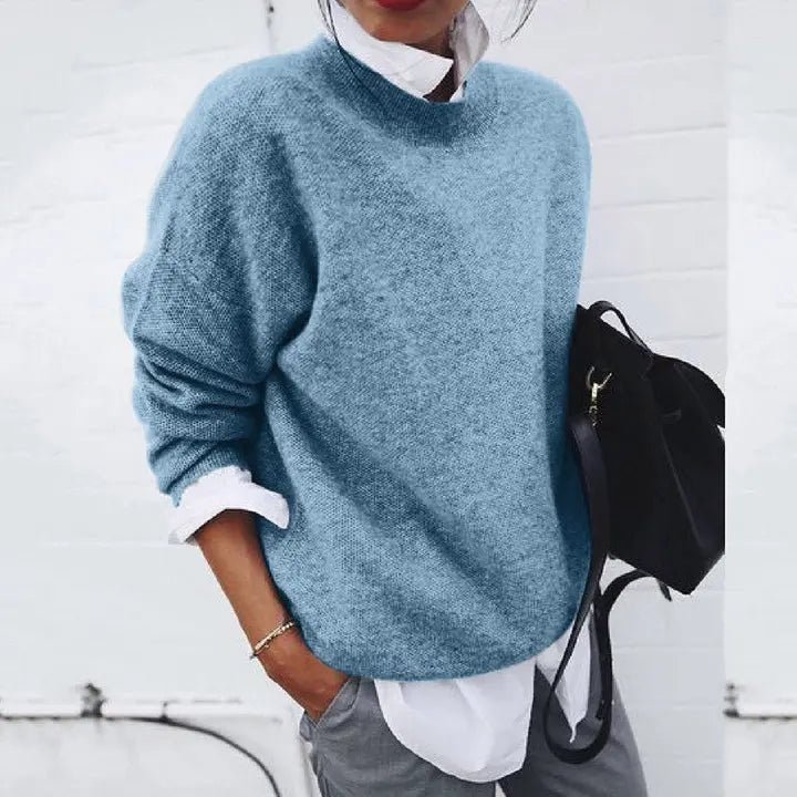 Charlotte | Maglione girocollo in misto cashmere dalla vestibilità comoda