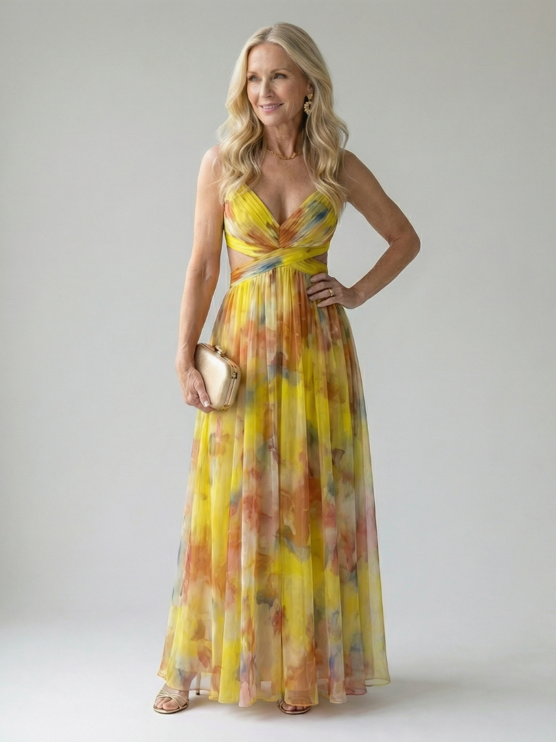 Isel | Maxi Dress – Soft Wrap Style for Women