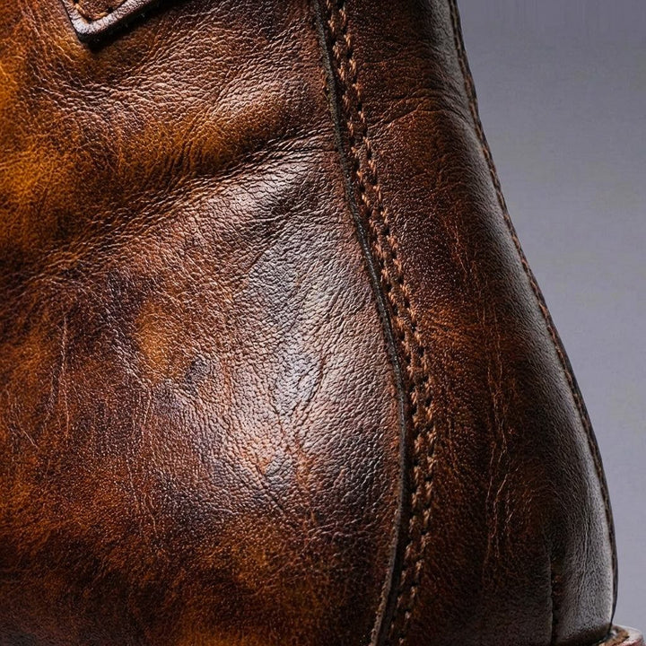 Royce | Retro Leather Boots – Timeless Style for Men