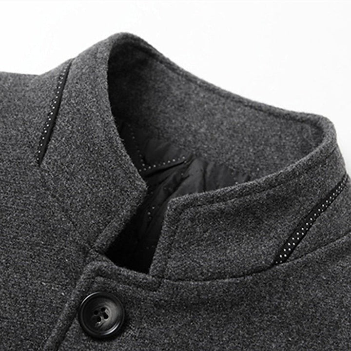 Gregory | Stand-Collar Overcoat – Timeless Style for Men