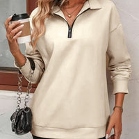 Ava | Modern Half-Zip Sweatshirt for Everyday Comfort