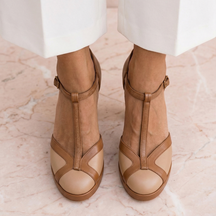 Nadia | Close Toe Heels – Sophisticated Retro Style for Women