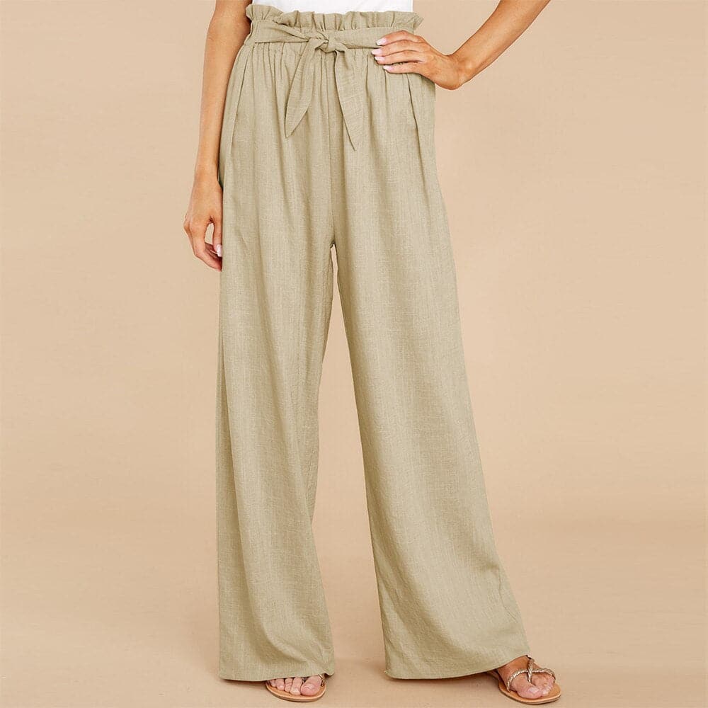 Amelia | Elegant High-Waisted Wide Leg Pants