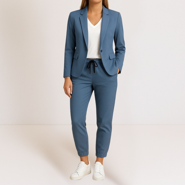 Chloe | Classic Polished Blazer and Jogger Set