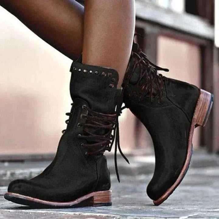 Luna | Stylish Lace-Up Ankle Boots For Your Western Wardrobe
