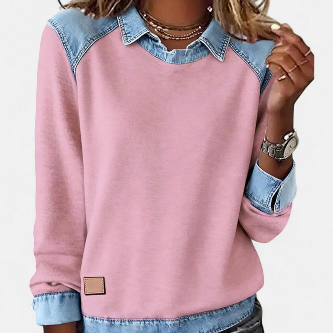 Sophia | Modern Knit Sweatshirt For Effortless Everyday Elegance
