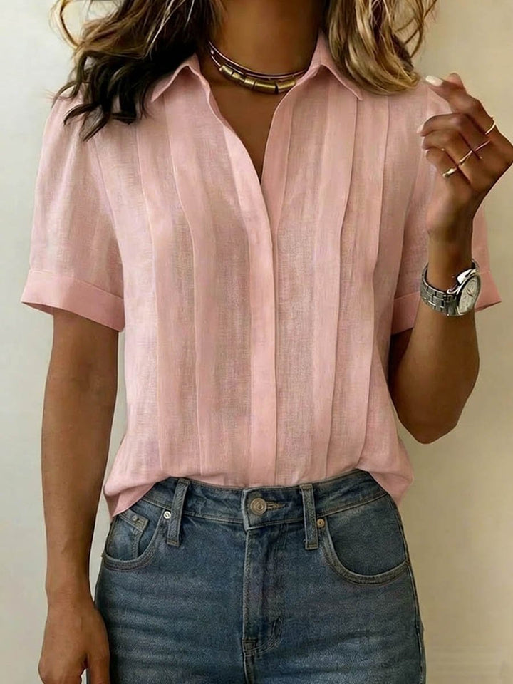 Maren | Short-Sleeve Blouse – Effortlessly Refined Style for Women
