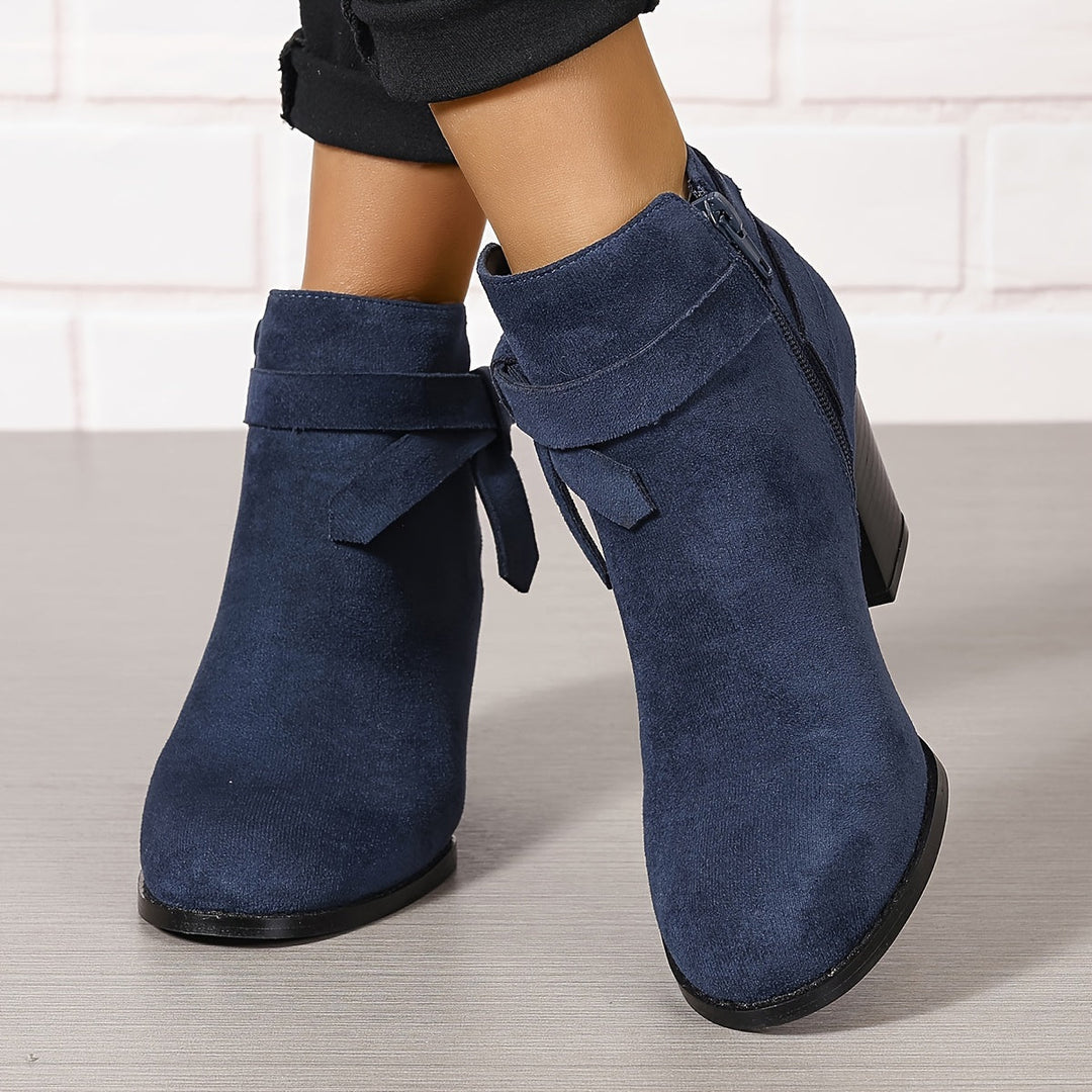 Daisy | Feminine And Sophisticated Bow Detail Ankle Boots
