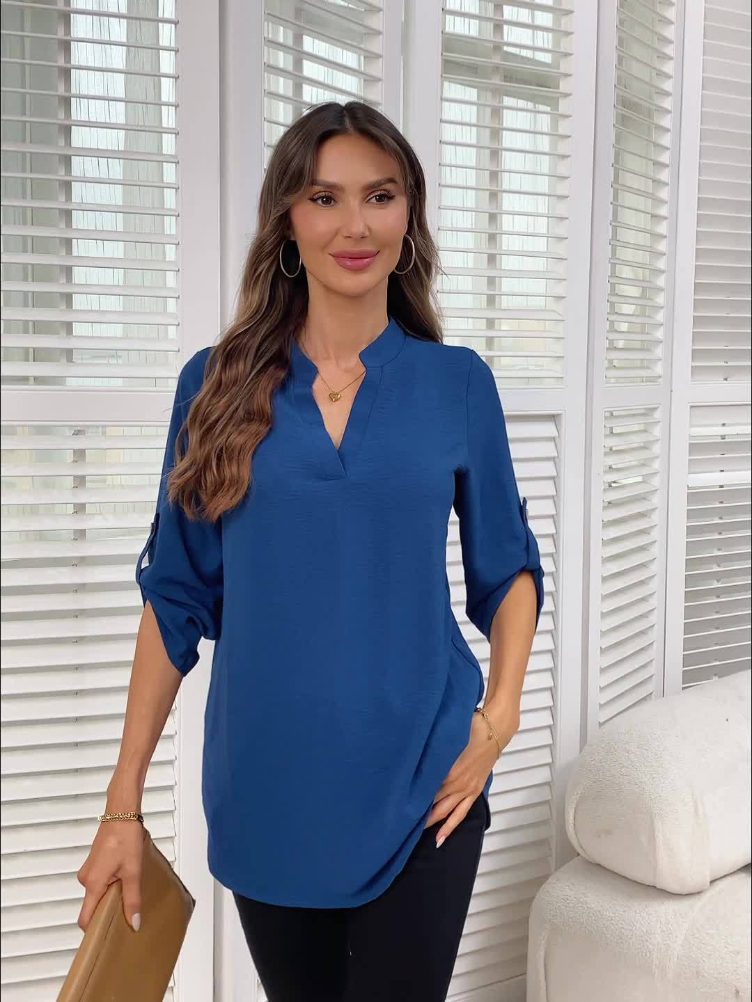 Corinne | V-Neck Blouse – Effortless Everyday Style for Women