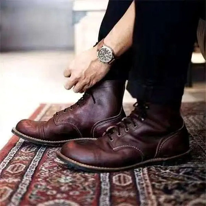 Oliver | Trendy And Supportive Cap-Toe Men Boots