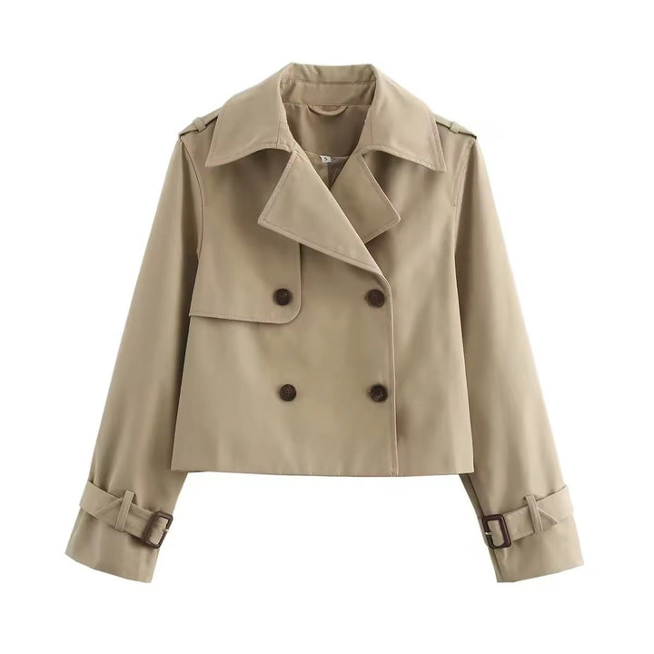 Leah | Trench coat moderno corto doppiopetto