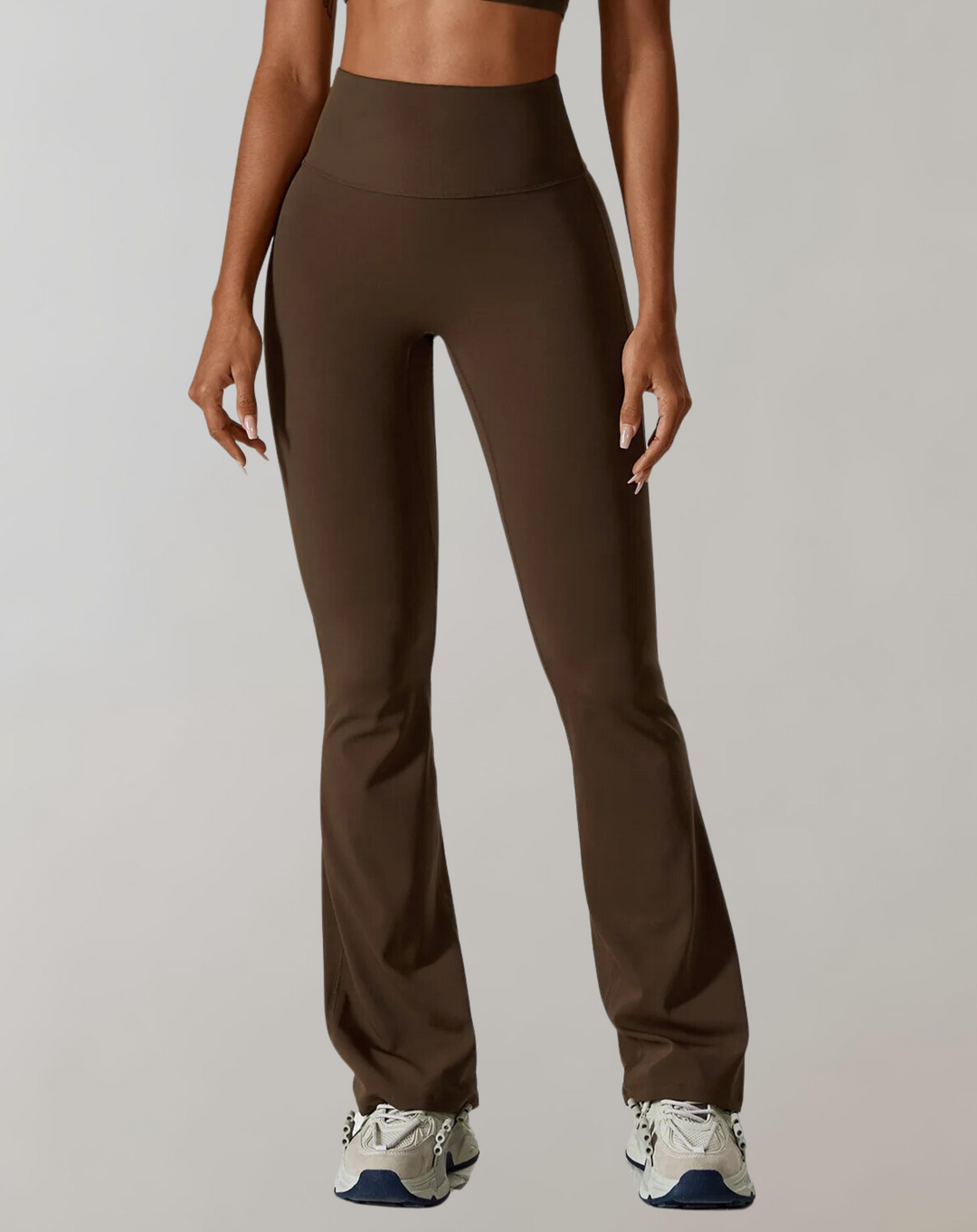 Chloe | Flexible Yoga-Leggings mit weitem Bein und hoher Taille