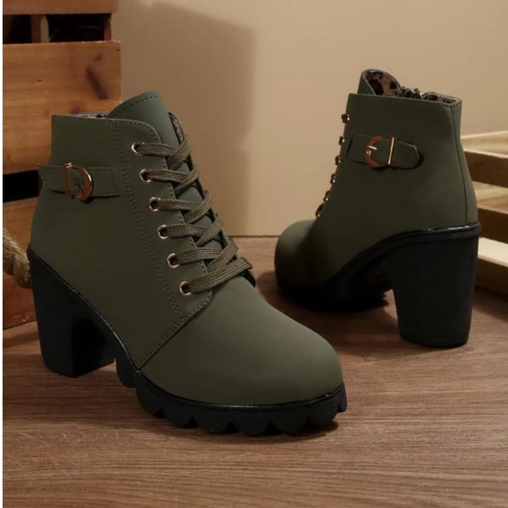 Emma | Sophisticated And Practical Lace-Up Ankle Boots