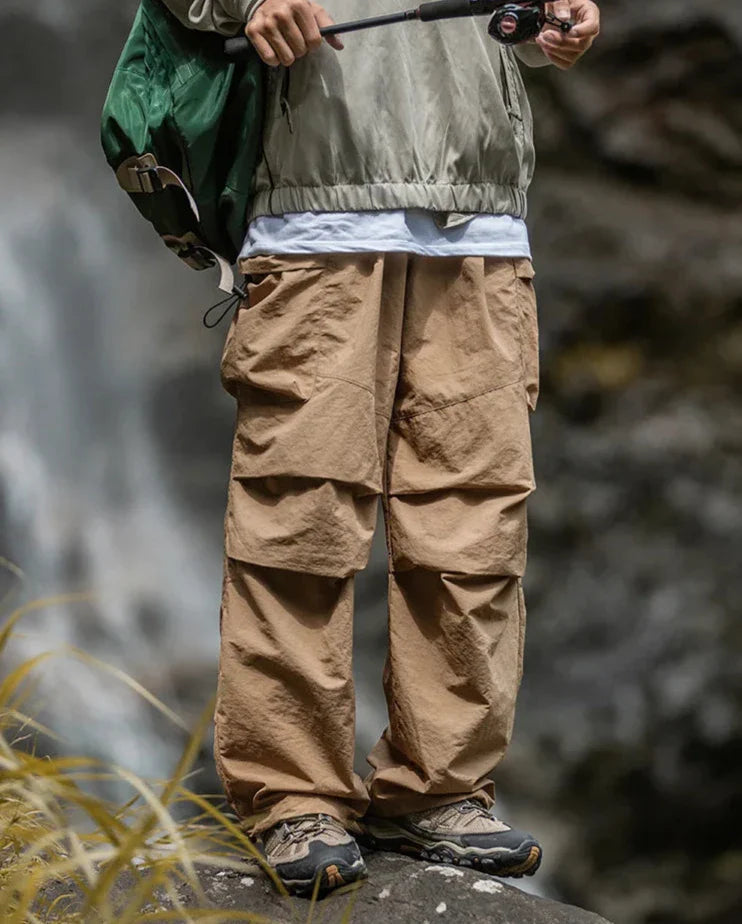 Liam | Elegante, locker geschnittene Cargo-Hose für Herren mit strukturierter Stoffoberfläche