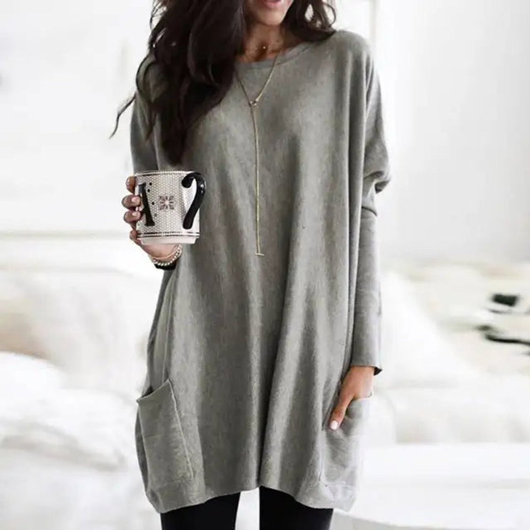 Harper | Gemütlicher, oversized Tunika-Pullover mit Taschen