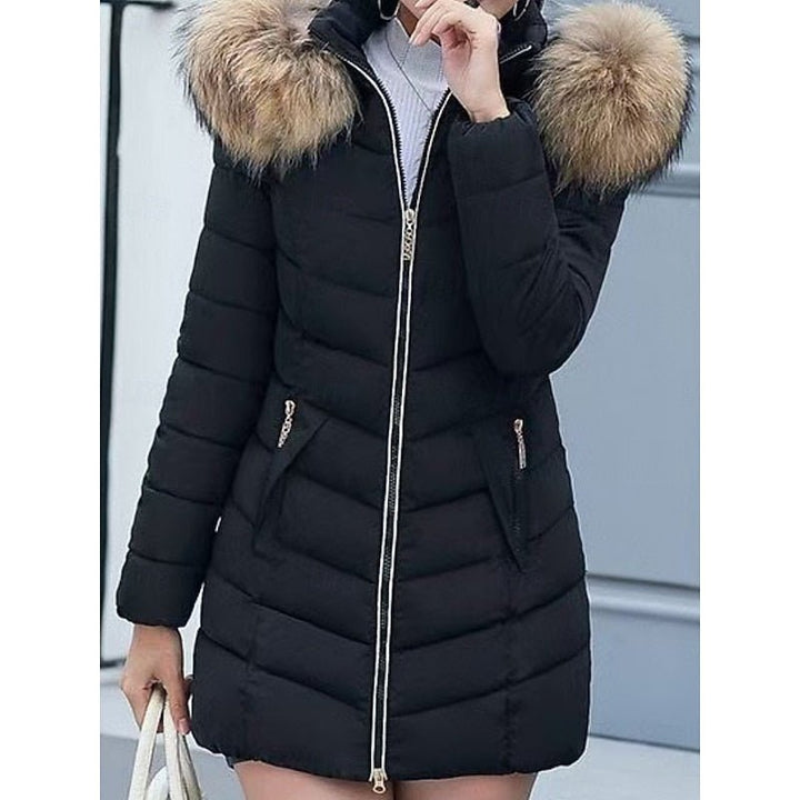 Gwendolyn | Hooded Quilted Winter Parka – Cozy and Flattering