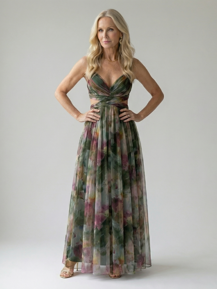 Isel | Maxi Dress – Soft Wrap Style for Women