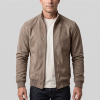 Simon | Classic And Stylish Faux Suede Bomber Jacket