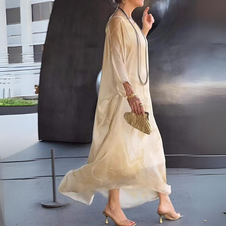 Aria | Stylish Long-Sleeved Maxi Dress