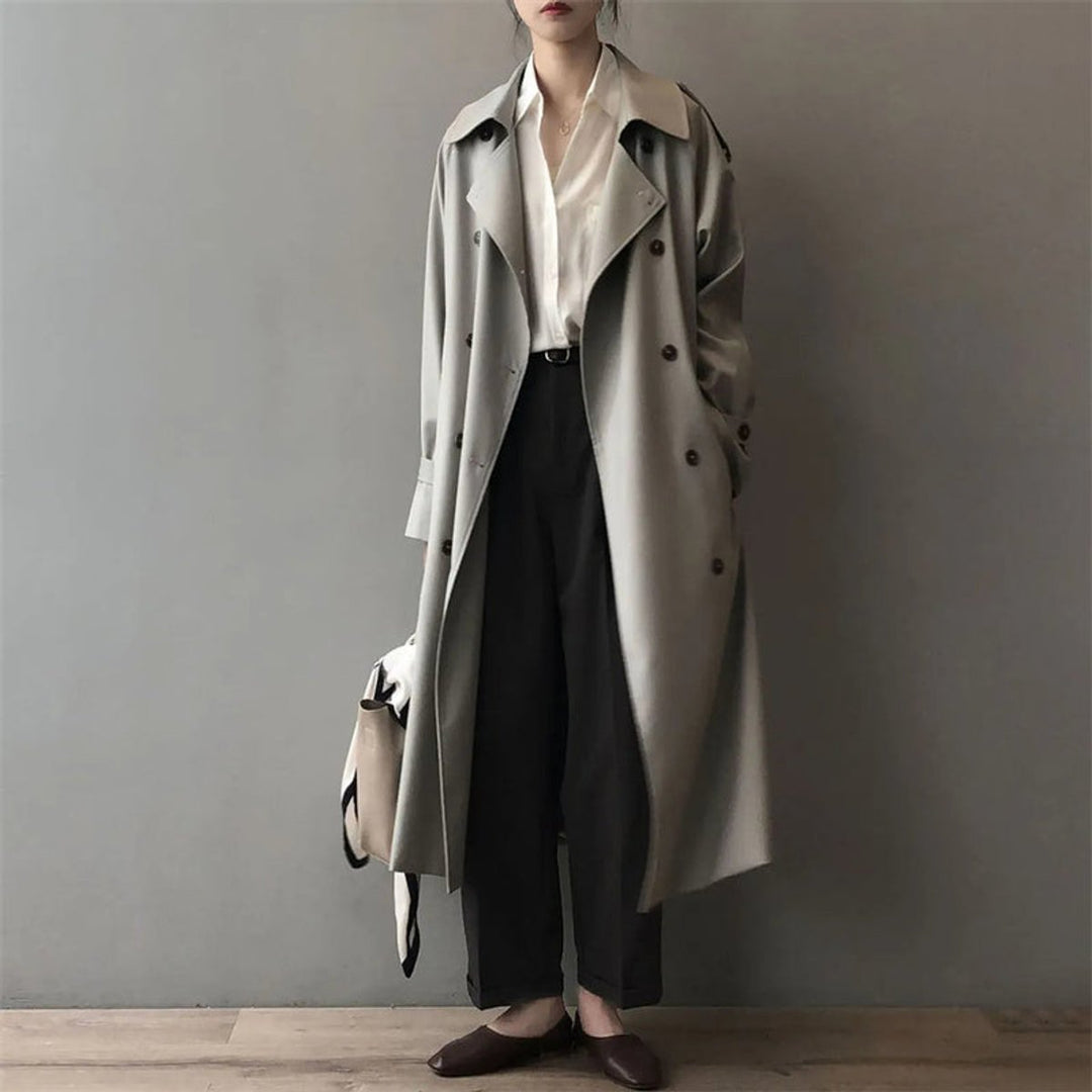 Cynthia | Elegante trench lungo idrorepellente