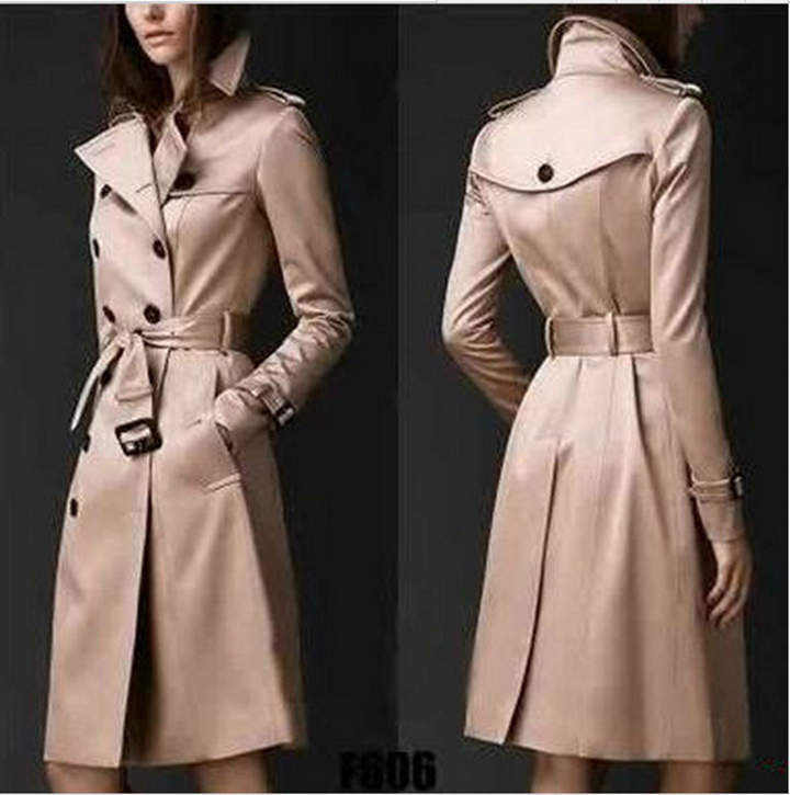 Clara | Klassischer zweireihiger Trenchcoat