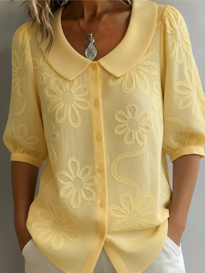 Alyssa | Embroidered Floral Blouse for Women