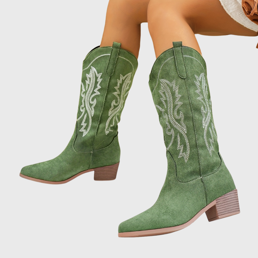 Louann | Elegant And Comfortable Wide-Calf Cowboy Boots