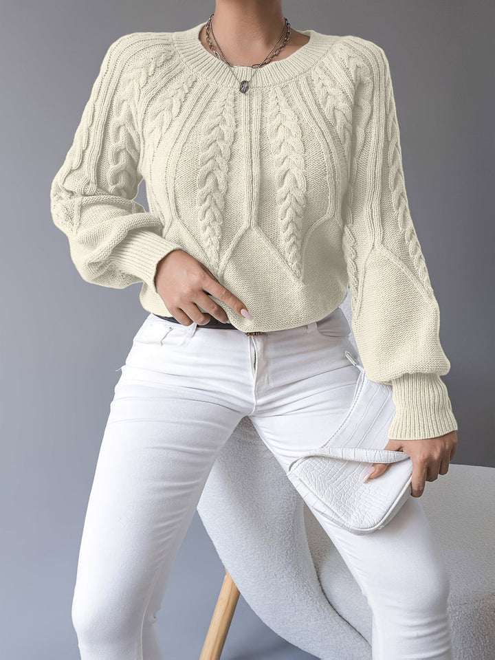Ellis | Cable-Knit Sweater – Cozy Textured Style for Women