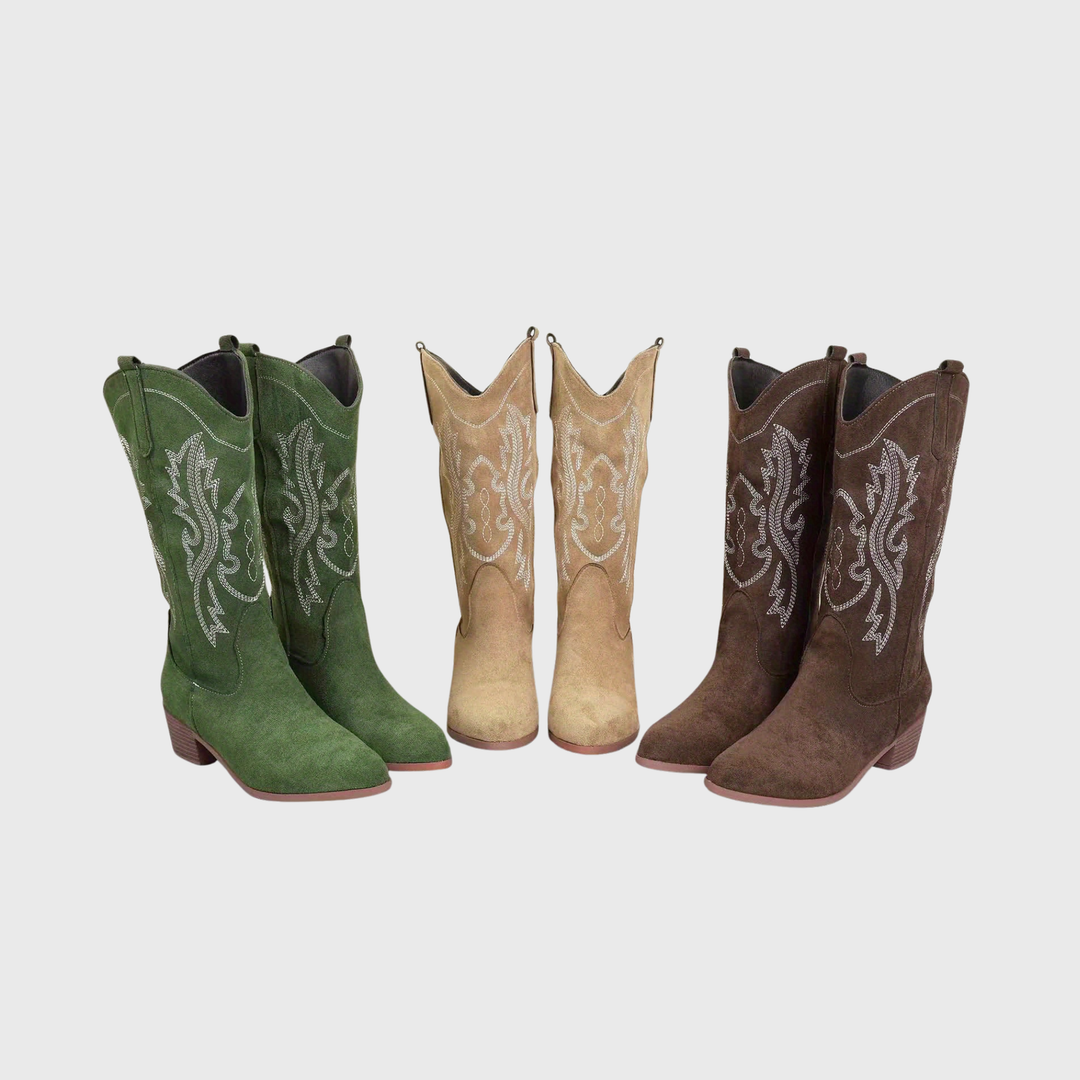 Louann | Elegant And Comfortable Wide-Calf Cowboy Boots