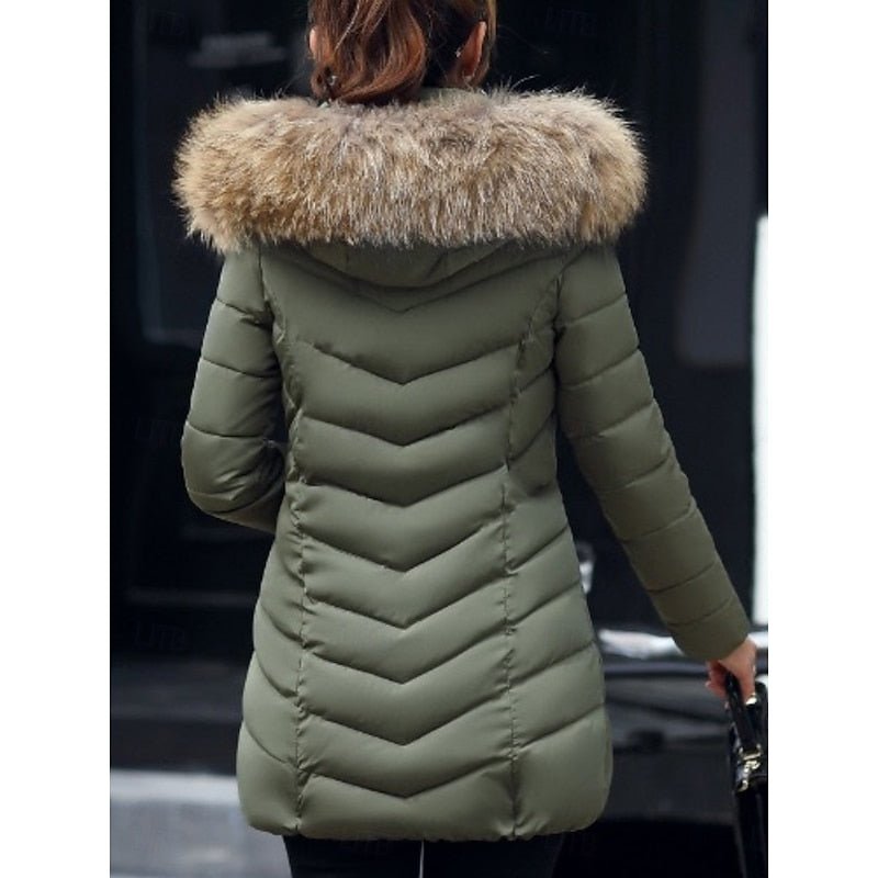 Gwendolyn | Hooded Quilted Winter Parka – Cozy and Flattering