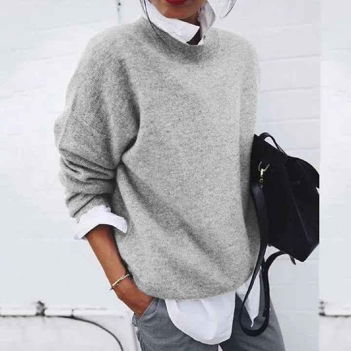 Charlotte | Maglione girocollo in misto cashmere dalla vestibilità comoda