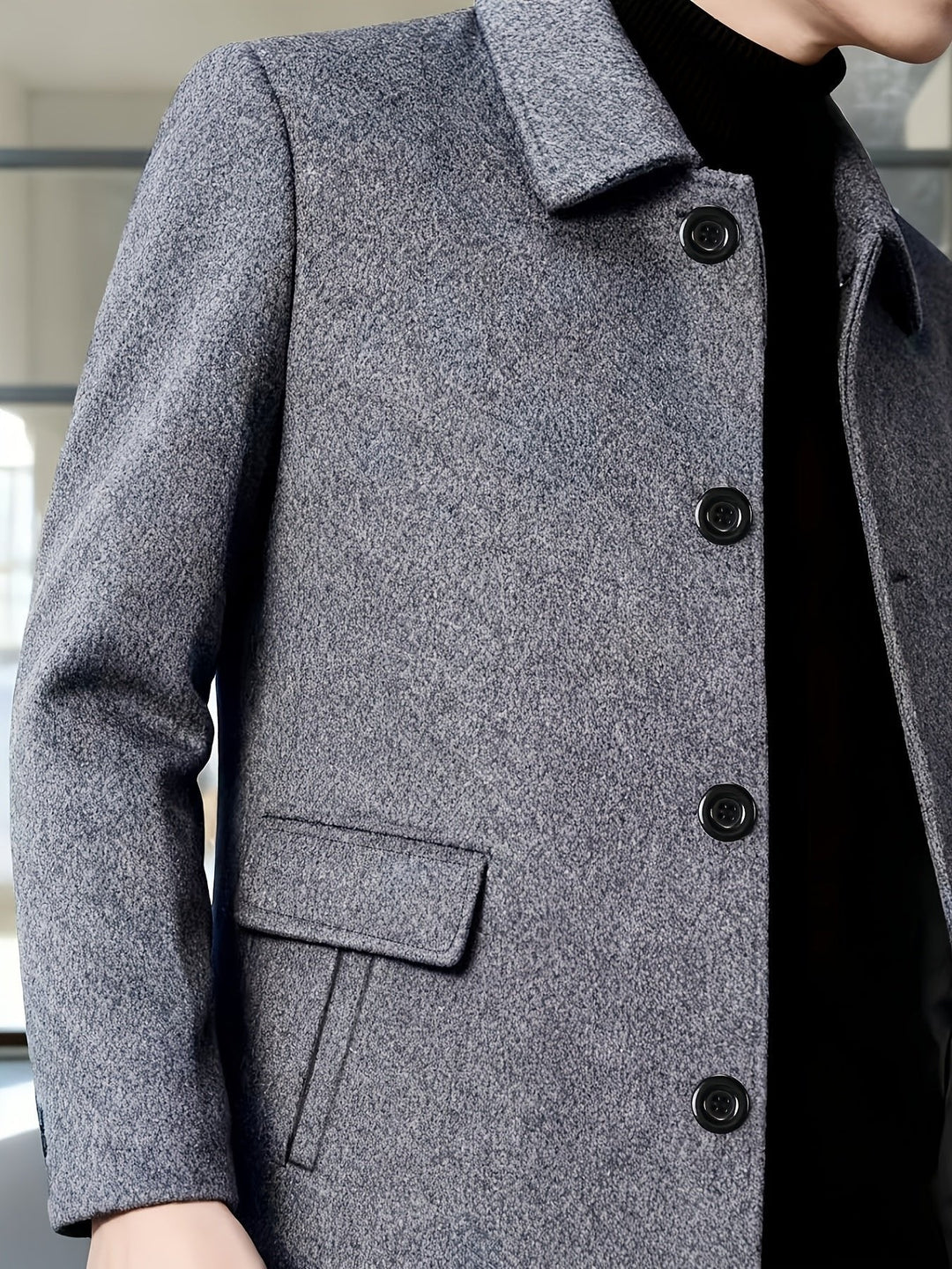 Gerard | Single-Breasted Overcoat – Timeless Style for Men