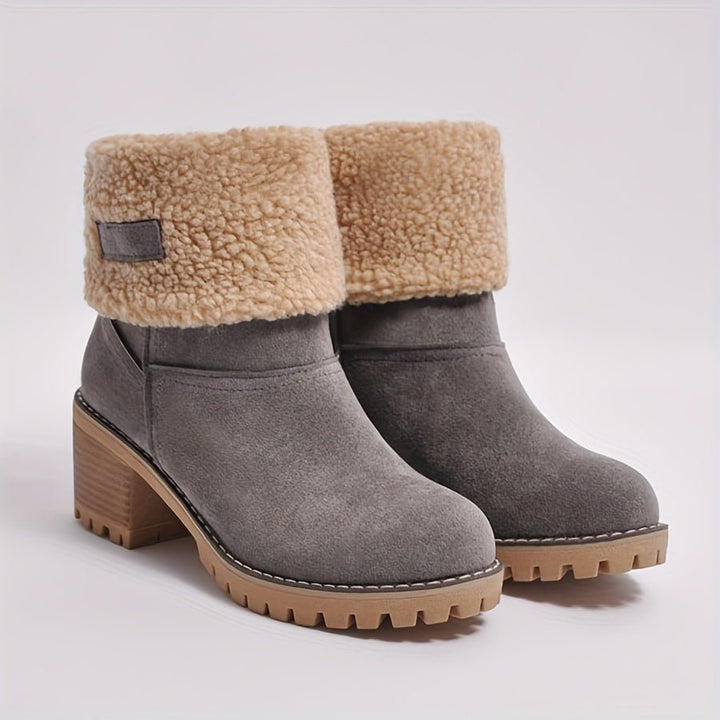 Melinda | Warme und bequeme, mit Fleece gefütterte Stiefel bis zur Wadenmitte