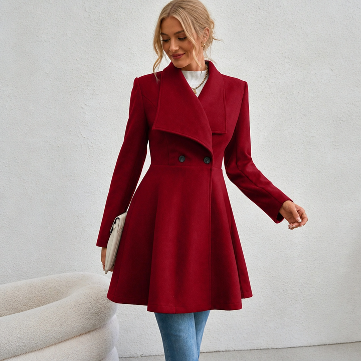 Elowen | Tailored A-Line Overcoat for Women