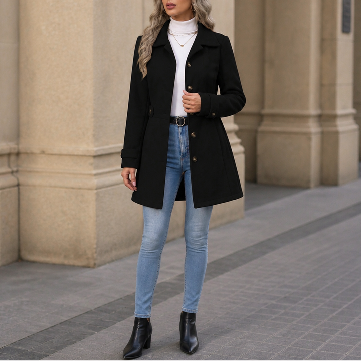 Vestalle | Belted Tailored Trench Coat for Women