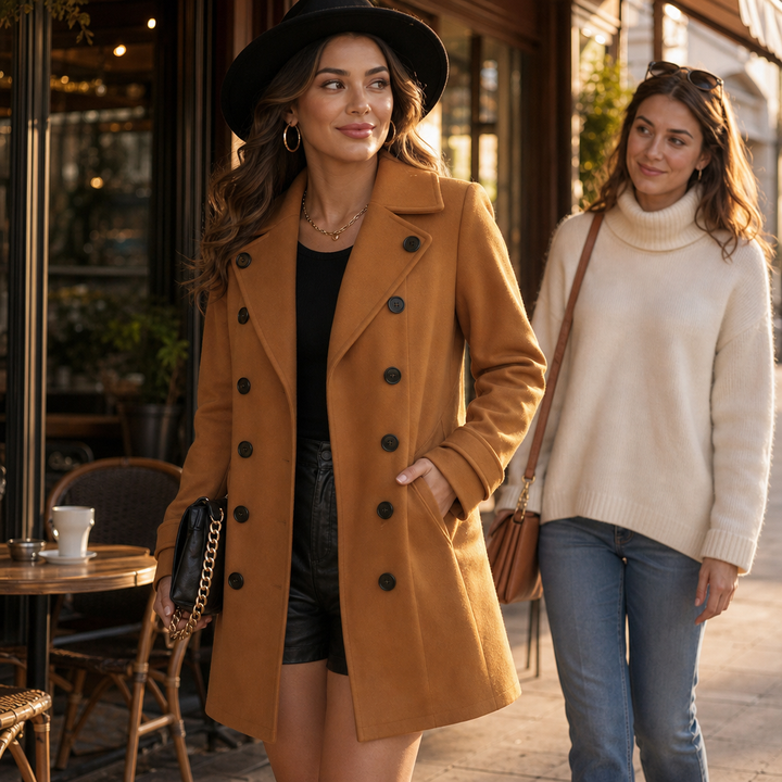 Overcoat & Co. | Double-Breasted Wool-Blend Coat for Women