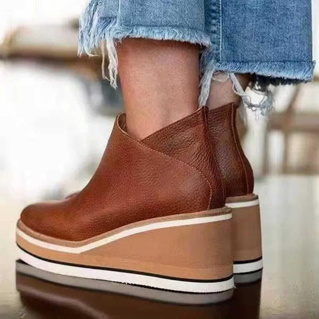 Zoe | Wedge Platform Ankle Boots That Combine Style and Comfort