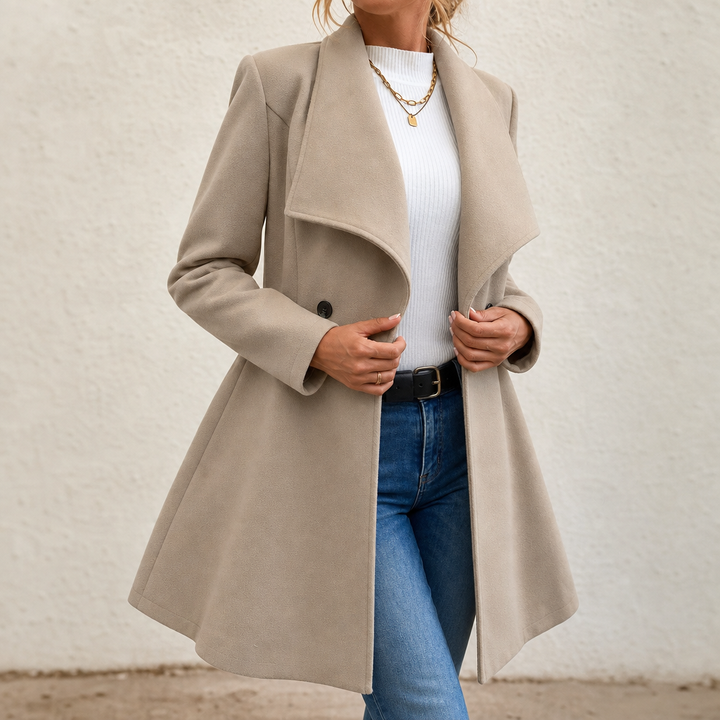 Elowen | Tailored A-Line Overcoat for Women