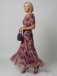 Clementine | Elegant And Feminine Off Shoulder Midi Dress