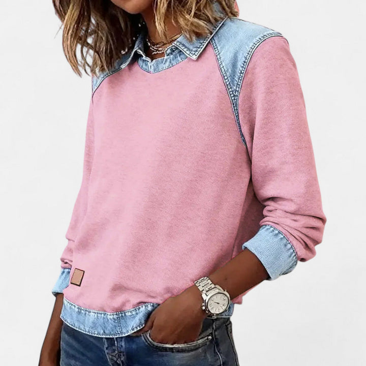 Sophia | Modern Knit Sweatshirt For Effortless Everyday Elegance