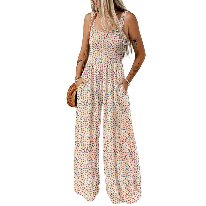 Ursula | Floral Jumpsuit – Elegant Wide-Leg Style for Women