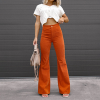 Ava | Flattering High-Waisted Corduroy Flare Pants