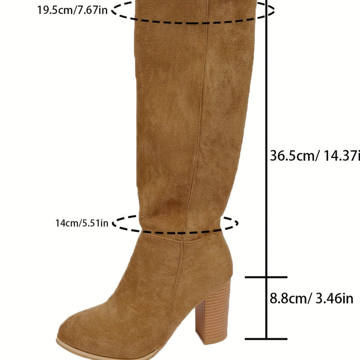 Sienna | Stivali da cowboy chic a gambale largo con tacco sovrapposto
