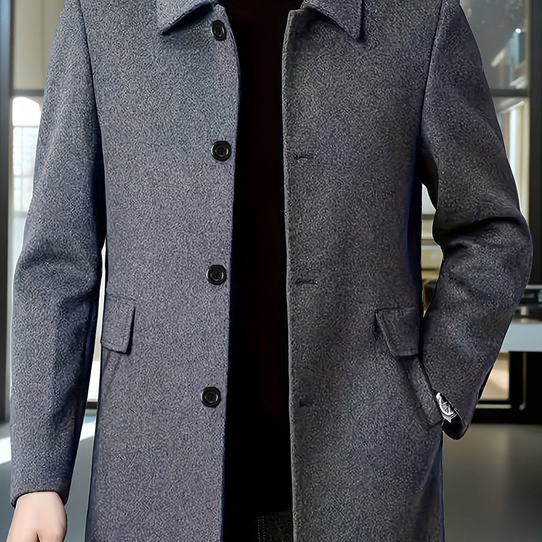 Gerard | Single-Breasted Overcoat – Timeless Style for Men