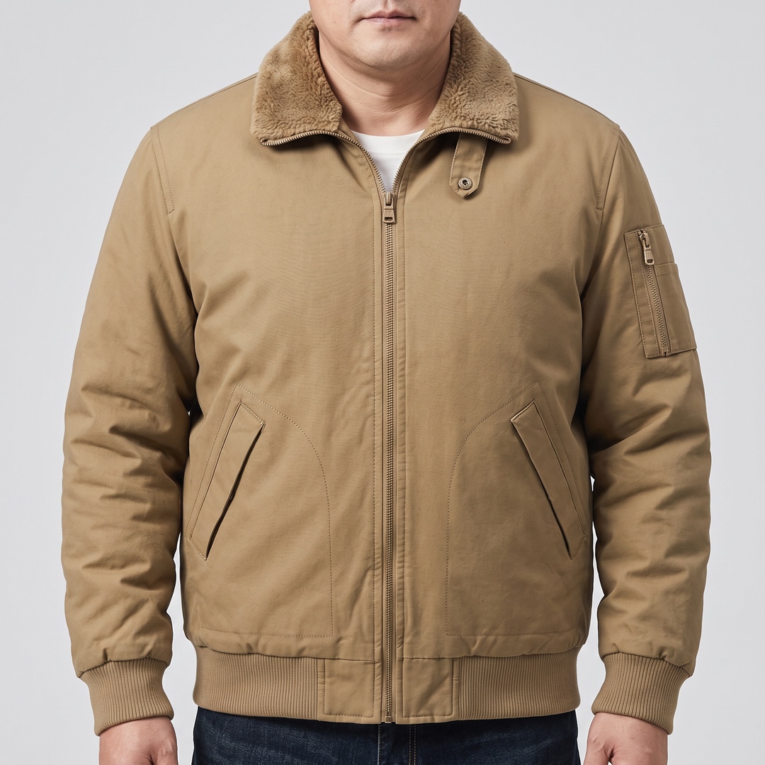 Graham | Fleece Bomber Jacket – Comfortable Style for Men