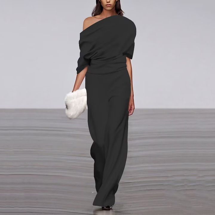 Emma | One-Shoulder Jumpsuit – Elegant Style for Women