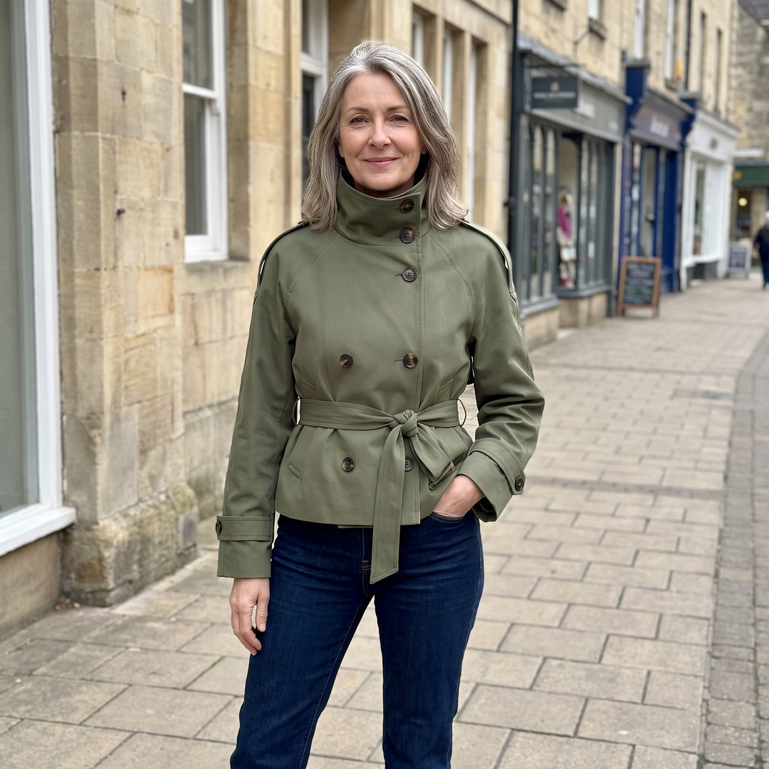 Evelyn | Belted Trench Coat – Timeless Style for Women